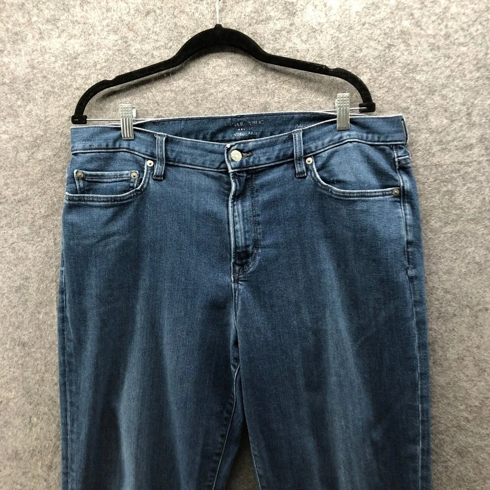 Banana Republic Travel Jeans Mens 36x32 Blue Washed‎ Indigo Stretch